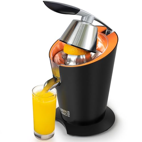 LEBENLANG Orangenpresse elektrische Edelstahl...