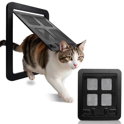 Katzenklappe Fliegengitter mit...