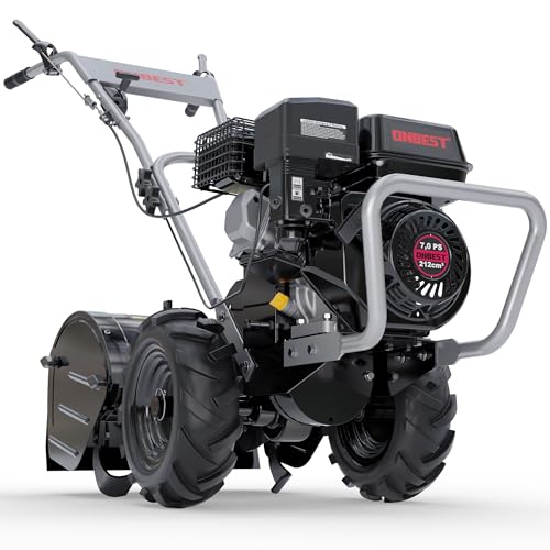 ONBEST Gartenfräse Benzin – mit 48 cm...