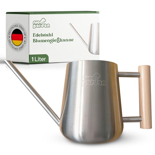 NICEGARDEN Edelstahl Gießkanne 1L | Design...