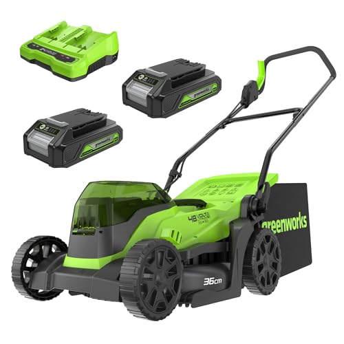 Greenworks 48V (24V x 2) Akku-Rasenmäher...
