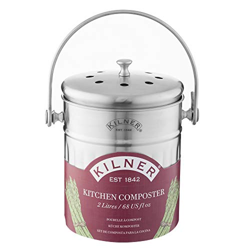 Kilner Küchen Komposter Edelstahl | 2 Liter...