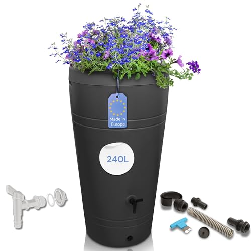 YourCasa Regentonne 230 Liter [Decore] inkl....