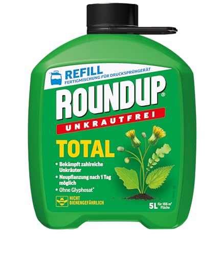 Roundup Unkrautfrei TOTAL, 5 Liter...