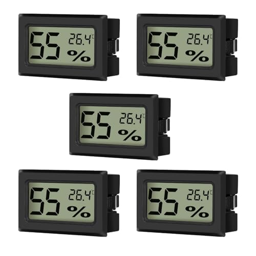 EEEKit Mini Hygrometer Thermometer, 5Pack LCD...