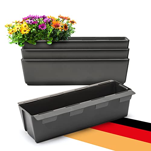 BigDean 4er Set Paletten Blumenkästen -...