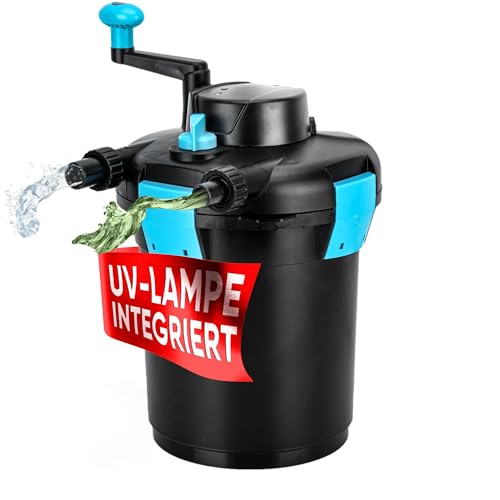 Teicher Teichdruckfilter mit UV Lampe,...