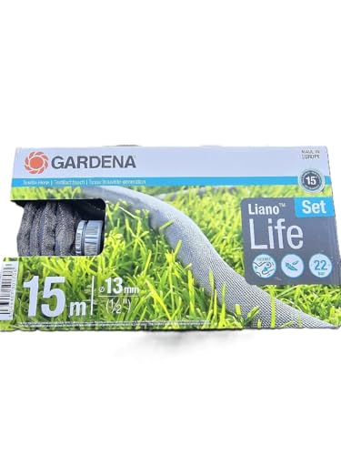 Gardena Liano Life Textilschlauch 1/2 Zoll,...