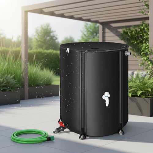 Mucola Regenwassertonne 100L faltbar mit Hahn...