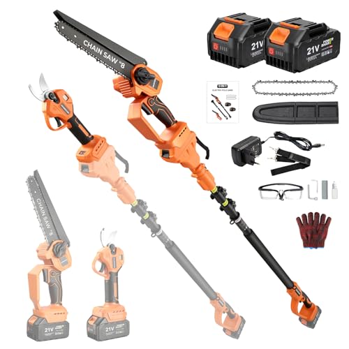 GEARPASS 4-in-1 Akku-Hochentaster, 20cm...