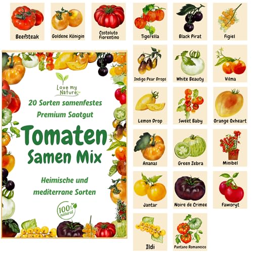 Tomaten Samen Set – 20 Sorten Tomatensamen...