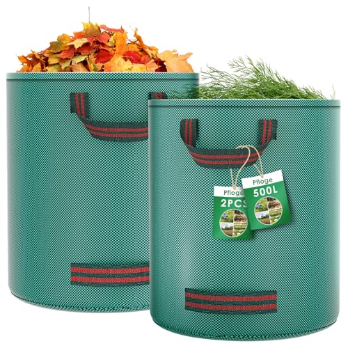 Pfloge® 2X 500L Gartenabfallsack, Gartensack...