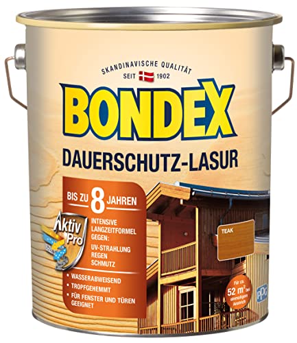 Bondex Dauerschutz Lasur Teak 4 L für 52 m²...