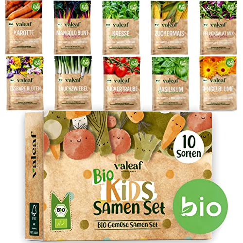 valeaf BIO Gemüse Samen Set für Kinder I...