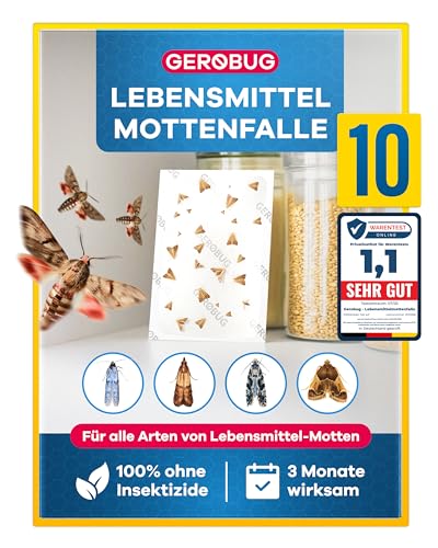 GEROBUG Lebensmittelmotten-Falle - 10 x...