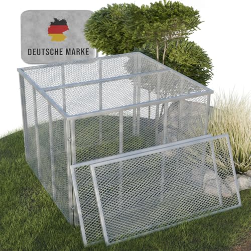 Heimfleiss® Komposter Metall 100x100x75 cm +...