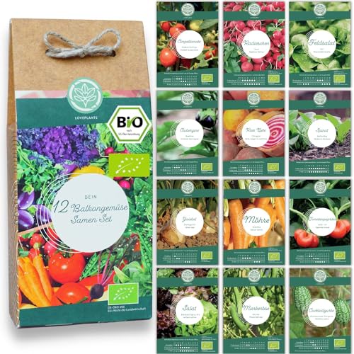 Bio Balkon & Hochbeet Gemüse Samen Set –...