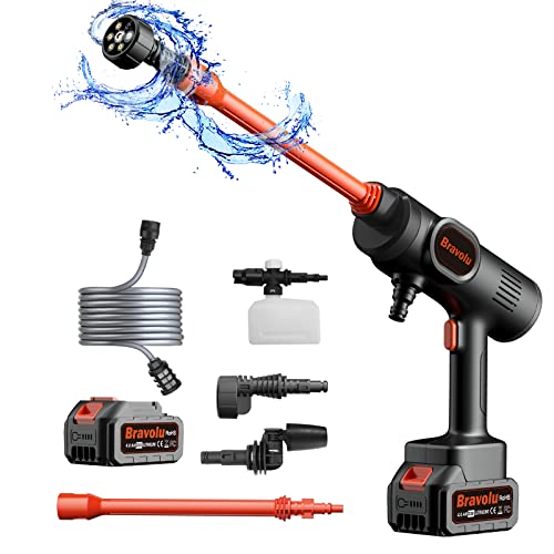 Akku Hochdruckreiniger, Bravolu MAX 490 PSI...