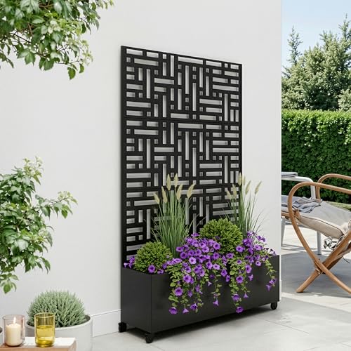 casa.pro Blumenkasten mit Sichtschutz...