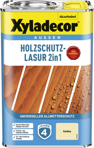 Xyladecor Holzschutz-Lasur 2 in 1, 4 Liter,...