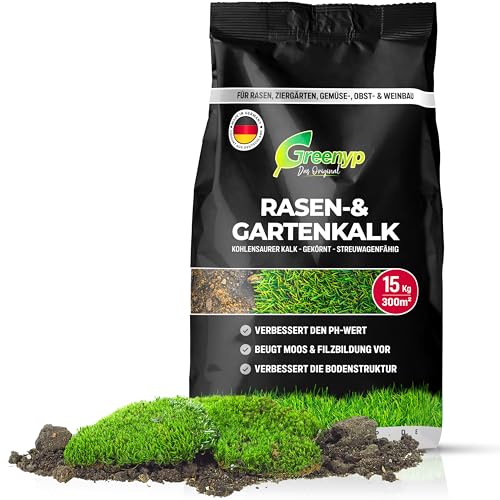 Greenyp Rasenkalk & Gartenkalk I 30kg /...