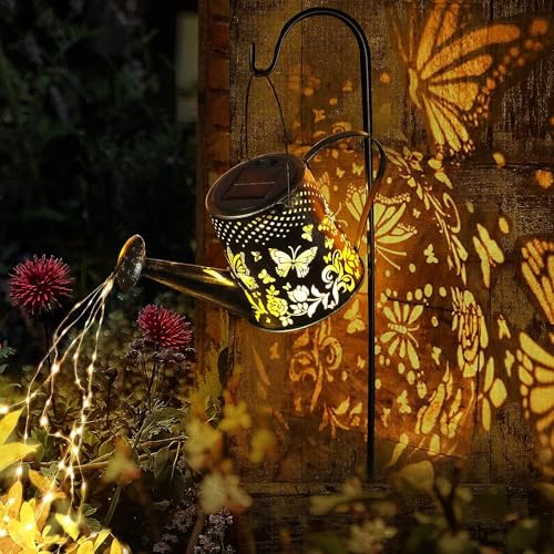 TAOYIO Solar Gartendeko Gießkannen Lichter -...