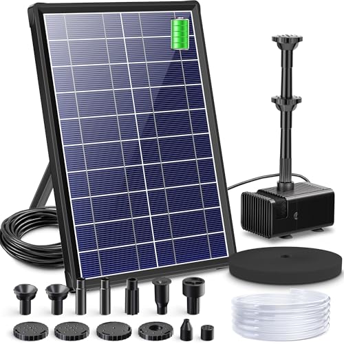 Biling 8W Solar Springbrunnen für außen mit...