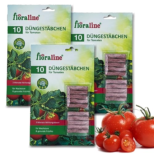 floraline® | 30x Tomaten - Düngestäbchen |...