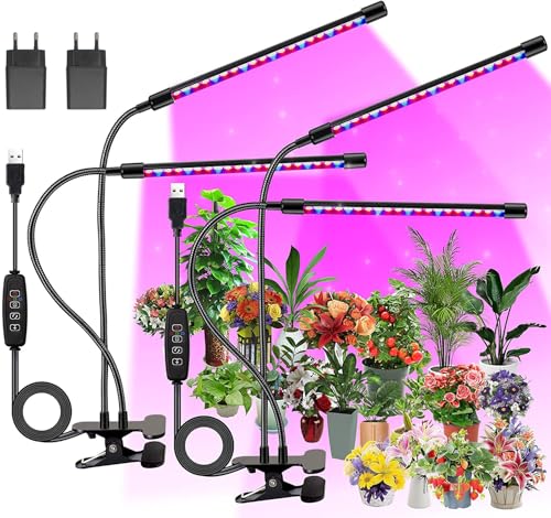 FECiDA 2-Pack 2-Head Pflanzenlampe LED,...