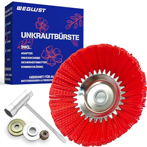 WEGLUST Nylon-Unkrautbürste für Motorsense,...