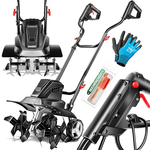 MASKO® Motorhacke elektrisch | Gartenfräse...