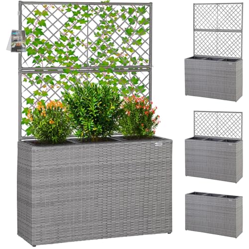 Casaria® Blumenkasten Rankgitter 3...