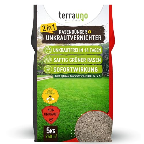 TerraUno Rasendünger mit Unkrautvernichter...