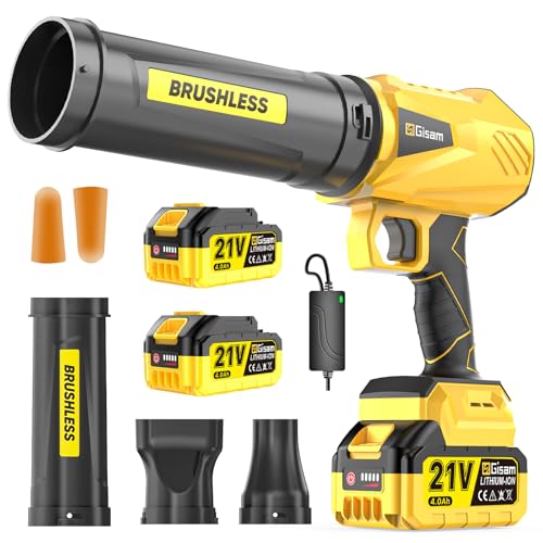 Akku-Laubbläser, Bürstenloser Motor mit 2 x...