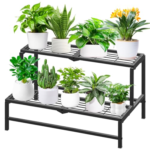 KHayRovies 2 Stufiger Metall Pflanzenständer...