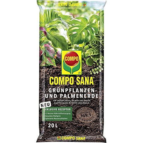 COMPO SANA Grünpflanzen- und Palmenerde mit...