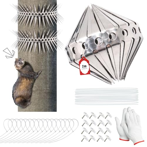 JUNUNDJING Marderschutz Fallrohr 200CM,...