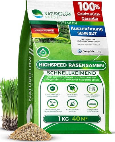 Rasensamen schnellkeimend Sommer 1kg 40qm -...