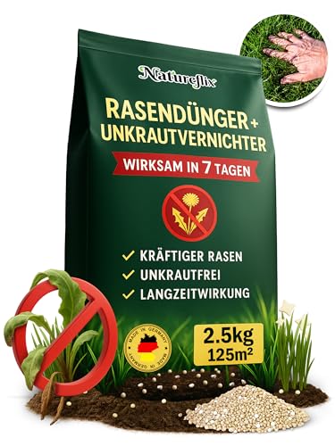 Natureflix Rasendünger mit Unkrautvernichter...