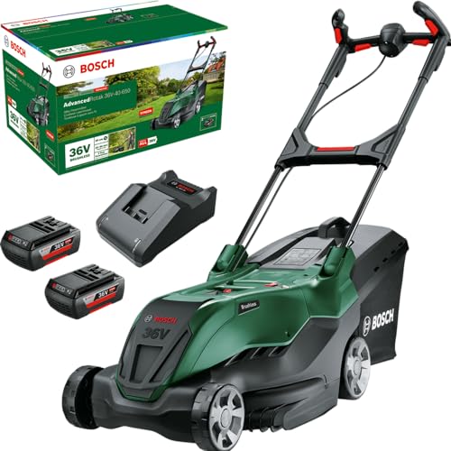 Bosch leistungsstarker Akku-Rasenmäher...
