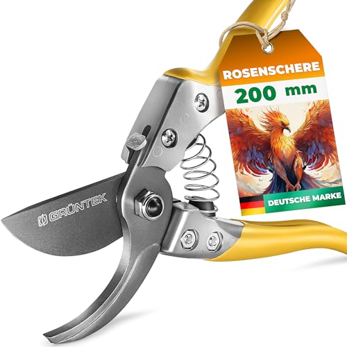 GRÜNTEK Gartenschere PHOENIX 200 mm TEFLON,...
