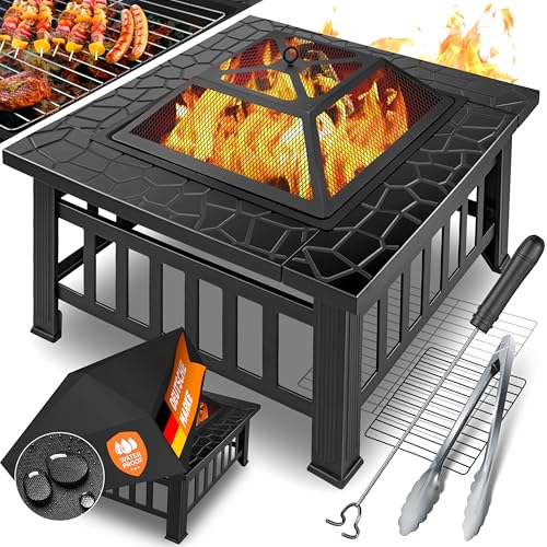 KESSER® Feuerstelle mit Grillrost &...