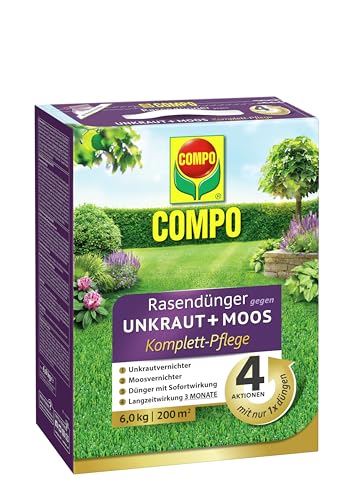 COMPO Rasendünger gegen Unkraut + Moos...