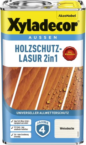 Xyladecor Holzschutz-Lasur 2 in 1, 2,5 Liter,...