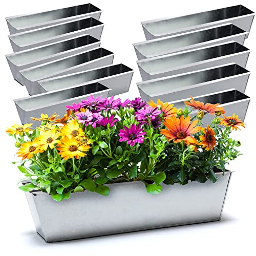 BigDean 12er Set Zink Paletten Blumenkästen...