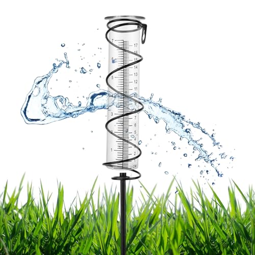 17cm Regenmesser für Garten Frostsicher -...