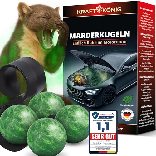 KRAFTKÖNIG Premium Marderschreck Auto – 4X...