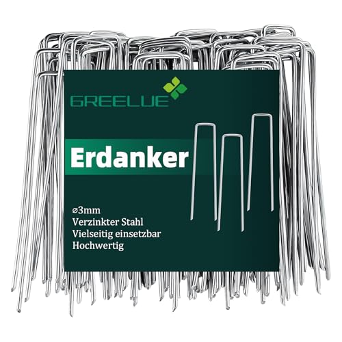 GREELUE 50 Stück Ø3mm Erdanker Bodenanker,...