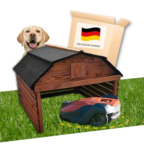 JETZT NEU! STAHLMANN® Mähroboter Garage aus...