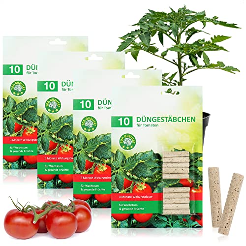 com-four® 40x Düngestäbchen für Tomaten,...